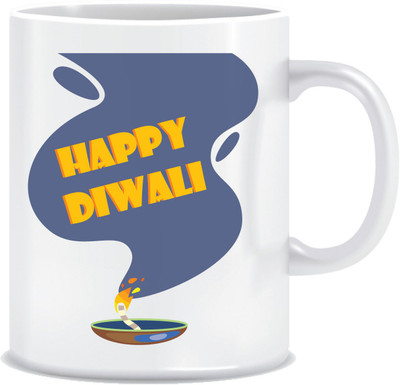

Everyday Desire Diwali gifts Happy Diwali ED113 Ceramic Mug(300 ml), Multicolor