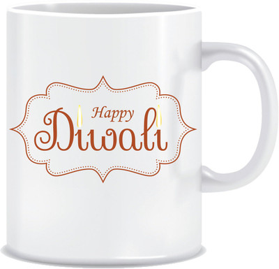 

Everyday Desire Diwali gifts Happy Diwali ED115 Ceramic Mug(300 ml), Multicolor