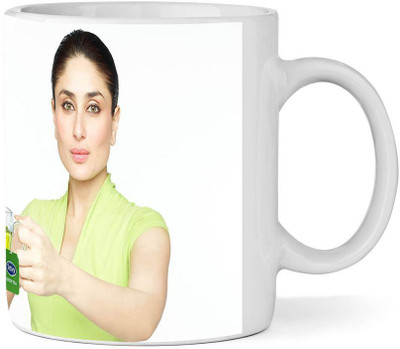 

Arkist Most Beautiful And Gorgeous Lovely Kareena Kapoor White-81 Ceramic Mug(340 ml), Multicolor