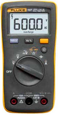 

Fluke 107 Palm Sized Digital Multimeter(Yellow 6000 Counts)