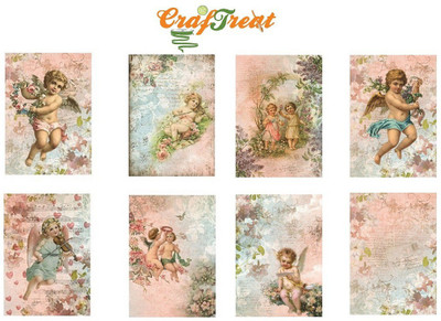 

CrafTreat Desinger Series Decorative Paper A4 Decoupage Paper(Set of 4, Multicolor)