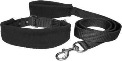 

Petshop7 Nylon with Bliss .0.75 inch Dog Collar & Leash Suitable for  Dog Collar & Leash(, Black