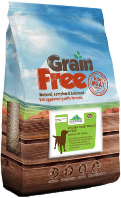 

GOODNESS Grain free Chicken, Sweet Potato 12 kg Dry Dog Food