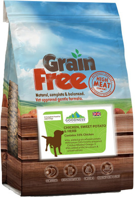 GOODNESS Grain free Chicken, Sweet Potato 2 kg Dry Dog Food