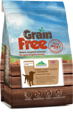 

Goodness Grain Free Turkey, Sweet Potato 2 kg Dry Dog Food