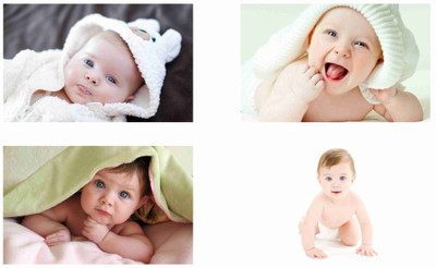 

Cute Baby Combo Poster Set of 4 Poster - poster for pregnant women - new born baby poster - baby poster - cute baby poster Paper Print(12 inch X 18 inch, Rolled)