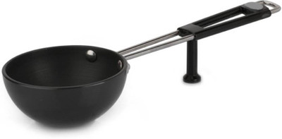 

Wonder World ® Titanium Coated Hard Anodised Tadka Pan Tadka Pan 10 cm diameter(Aluminium, Hard Anodised, Non-stick), Black
