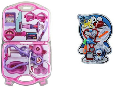 

FEMININE STYLE Combo Of Doctor Set And Doraemon Doctor Set