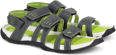 

Puma Men dark shadow-lime punch-black Sports Sandals