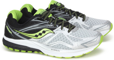 

Saucony RIDE 9 Running Shoes For Men(Multicolor, Slv blk lim