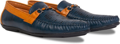 

Indigo Nation DRMIC 186 Loafers For Men(Blue, Brown, Blue-tan