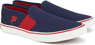 

Fila SPEARS Slip on Sneakers For Men(Blue, Nvy/rd