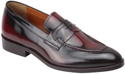 HarryKson London Lawrence Slip On For Men(Brown, Bordo brushoff