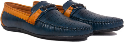 

Indigo Nation DRMIC184 Loafers For Men(Blue, Tan