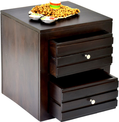

TimberTaste VEETO Solid Wood Side Table(Finish Color - Dark Walnut)