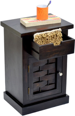 

TimberTaste Alaska Solid Wood Side Table(Finish Color - Dark Walnut)