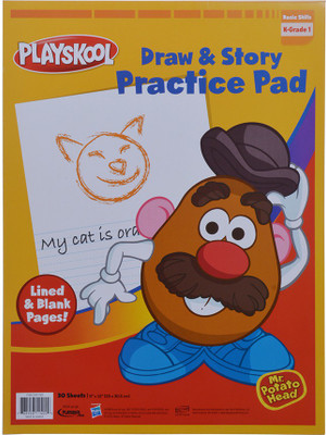 

playskool PLAYSKOOL DRAW & STORY PAD IN TRAY Sketch Pad(Multicolor, 30 Sheets)