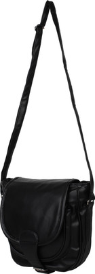

Austin Klein Women Black Leatherette Sling Bag