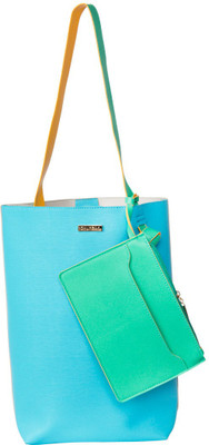 

Chumbak Women Casual Blue PU Tote