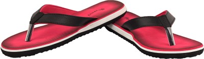 Tryfeet Women Flip Flops(Red , 4)