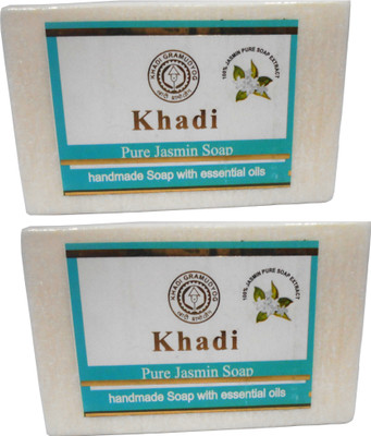 

Khadi Herbal pure Jasmine Soap Pack Of 3(375 g, Pack of 2)