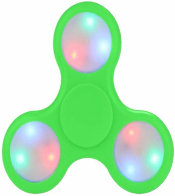 Shockyfi LED Light Fidget Hand Tri-Spinner(Green, Red, Blue, Yellow)