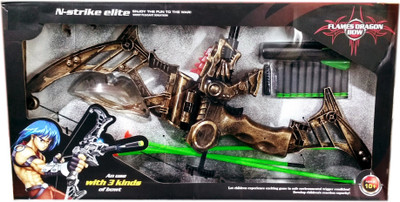 

HALO NATION Dragon Crossbow convertible to Archery set, soft Gun Toy with 3 in 1 Blaster for arrow and Bullets(Multicolor)