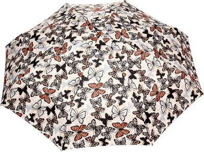 

FabSeasons Butterfly Print 5 fold Umbrella for all Seasons Umbrella(Brown)