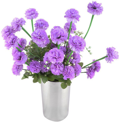 

Homescapes Stainless Steel Vase(8 inch, Silver)