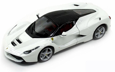 

Bburago Ferrari Race and Play LaFerrari, Diecast Model Car, Scale 1/24(White)