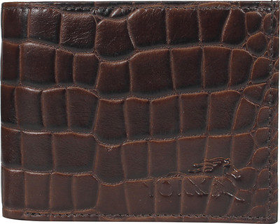 

York U.S. Men Brown Genuine Leather Wallet(10 Card Slots)