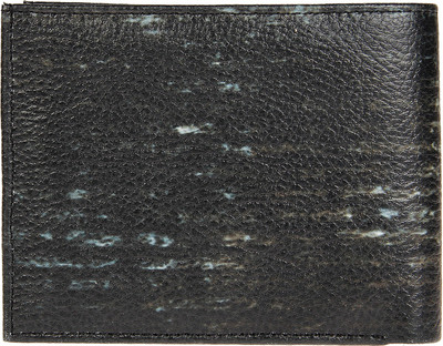 

LEATHER EFFECT Men Black Artificial Leather Wallet(8 Card Slots)