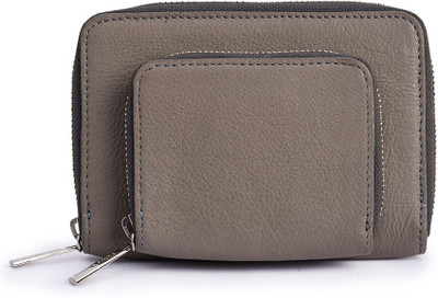 

Phive Rivers Women Casual Grey Genuine Leather Wallet(6 Card Slots)