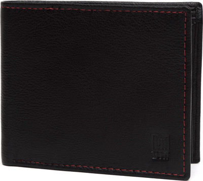 

U+N Men Black Genuine Leather Wallet(6 Card Slots), Brown