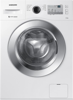 

Samsung 6.5 kg Fully Automatic Front Load Washing Machine with In-built Heater White(WW65M226L0A/TL), White;chrome