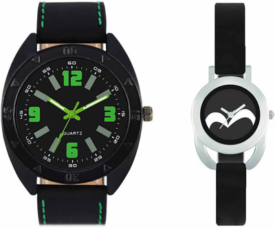 View Volga VL18VT16 Exclusive Leather & Plastic Boys & Girls Combo Watch  - For Men & Women Wrist Watches Price Online(Volga)
