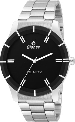 Gionee Gion Official Class Gionee Official Class Analog Black Dial Silver Chain Wrist Watch  - For Men   Watches  (Gionee)