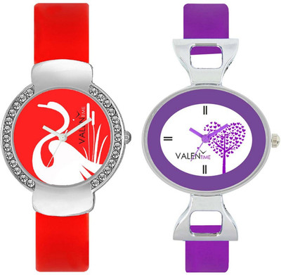 

VALENTIME VT25-28 Colorful Beautiful Womens Combo Wrist Watch - For Girls