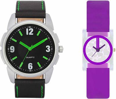 

Volga VL26VT07 Exclusive Leather & Plastic Boys & Girls Combo Watch - For Men & Women