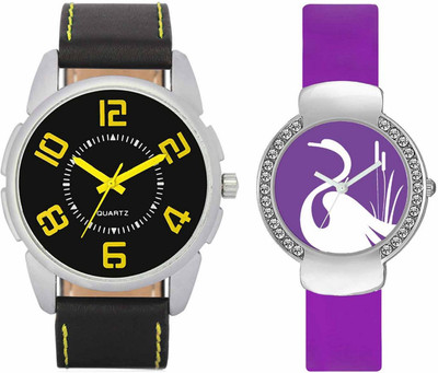 

Volga VL25VT22 Exclusive Leather & Plastic Boys & Girls Combo Watch - For Men & Women