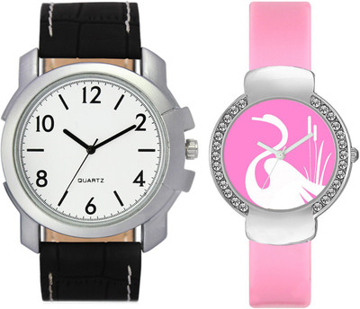 

Volga VL12VT24 Exclusive Leather & Plastic Boys & Girls Combo Watch - For Men & Women