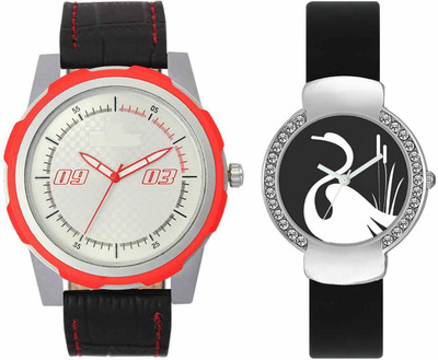

Volga VL42VT21 Exclusive Leather & Plastic Boys & Girls Combo Watch - For Men & Women