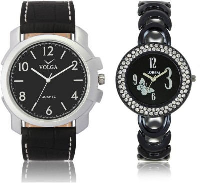 Shivam Retail VL35LR0201 New Latest Collection Metal & Leather Strap Boys & Girls Combo Watch  - For Men & Women   Watches  (Shivam Retail)