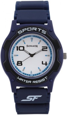 Sonata by SF White Dial Watch  - For Boys   Watches  (Sonata)