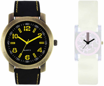 Volga VL33VT10 Exclusive Leather & Plastic Boys & Girls Combo Watch - For Men & Women