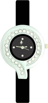 SPINOZA black crystals studded women Watch  - For Girls   Watches  (SPINOZA)