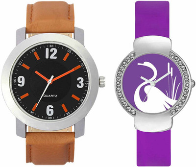

Volga VL28VT22 Exclusive Leather & Plastic Boys & Girls Combo Watch - For Men & Women