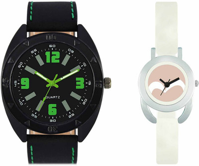 View Volga VL18VT20 Exclusive Leather & Plastic Boys & Girls Combo Watch  - For Men & Women Wrist Watches Price Online(Volga)