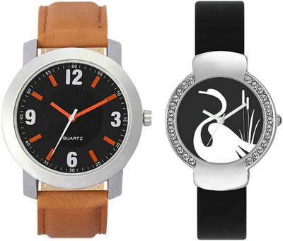 

Volga VL28VT21 Exclusive Leather & Plastic Boys & Girls Combo Watch - For Men & Women