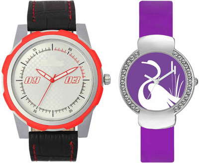 

Volga VL42VT22 Exclusive Leather & Plastic Boys & Girls Combo Watch - For Men & Women